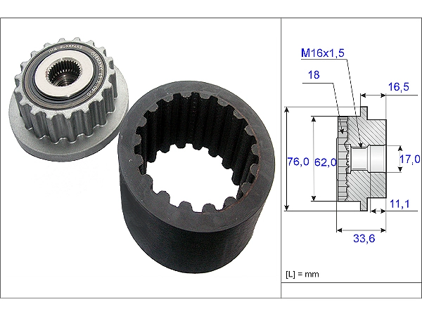 ALTERNATÖR KAPLİN KAYIŞ TKM - 070903201C - 535018610