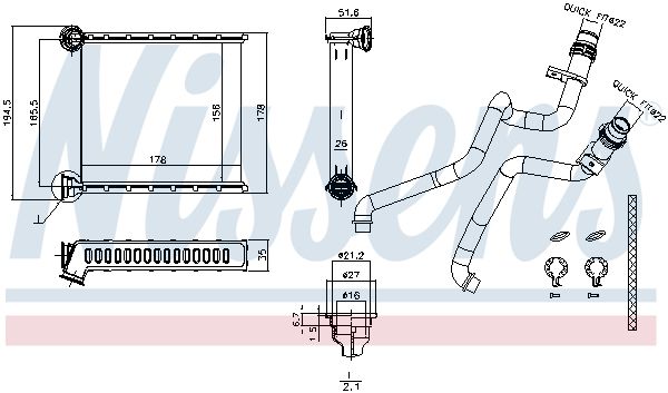 KALORİFER RADYATÖRÜ - 5C0819031 - 73942
